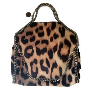 *SOLD* Stella McCartney Falabella Three Chain Leopard Bag Silver animal print